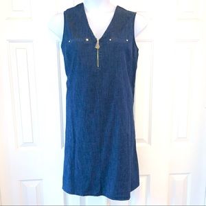 NWT Anne Klein sleeveless denim summer dress